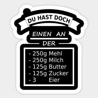 Waffel Lustig Spruch Backen Bäcker lustig Sticker